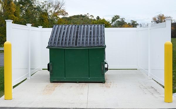 our weight limits vary depending on the size of the commercial dumpster, but we can provide a weight allowance that fits your business needs